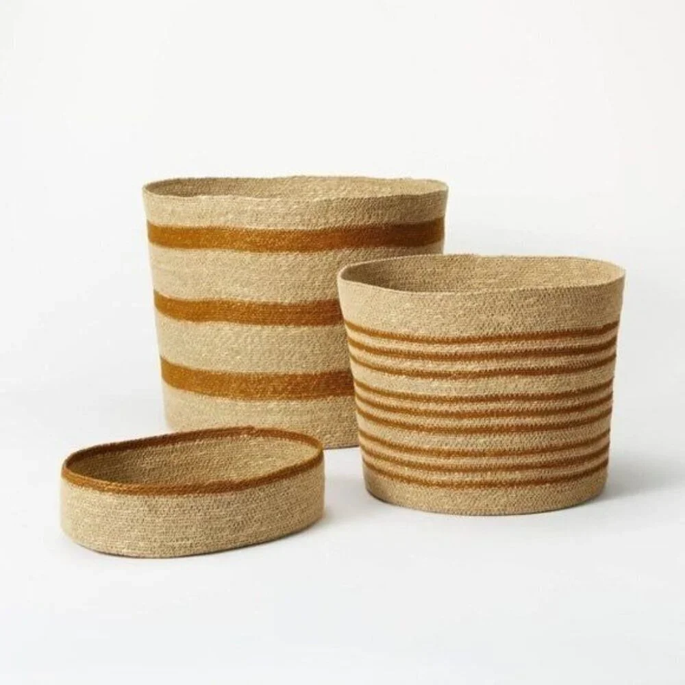 Soft‎ Striped Seagrass Tray – Threshold Studio McGee, Target, Natural Neutral